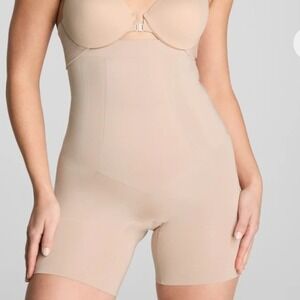 SPANX High-Waist Mid-Thigh Short power sculpt shapewear Strong Compression Large